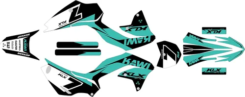Miniatura 5 de Kit de gráficos para Kawasaki KLX 230R (2020-2024) Legend Series Rosa 09 Mil - Kit de calcomanías gráficas personalizadas para motocross, sin
