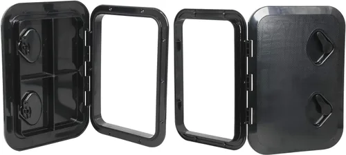 Miniatura 4 de Amarine Made Marine Deck Hatch Boat Deck Hatch Access Hatch & Lid 12-3/8" X 17-1/4" - White - 315mmx440mm Negro
