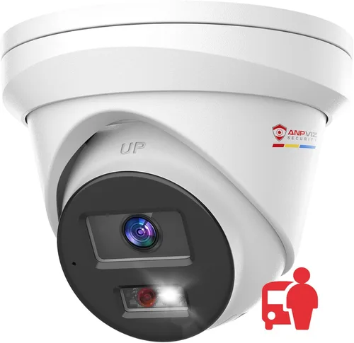 Miniatura 10 de Cámara IP PoE de 5 MP de Anpviz para exteriores, cámara de seguridad de torreta metálica con audio, detección de humanos y vehículos, visión