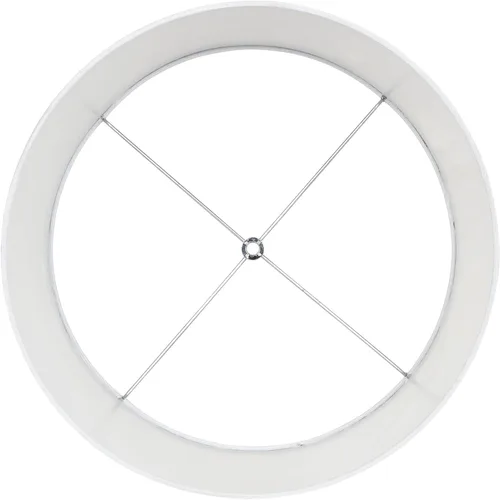 Miniatura 5 de Pantalla para lámpara de tela blanca grande de tapa dura, de 15 pulgadas en la parte superior x 16 pulgadas en la parte inferior x 11 pulgadas