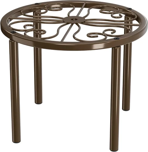 Soporte para plantas – 7.9 x 7.9 x 5.9 pulgadas, soporte de flores para jardín y patio, estante de plantas resistente para múltiples plantas en