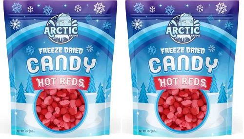 Miniatura 6 de Arctic Farms Caramelos liofilizados Hot Reds Cinnamon Fire Candies (Canela, 3oz)