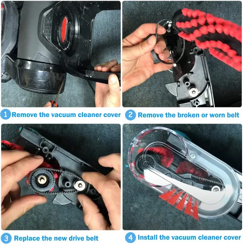 Miniatura 4 de Paquete de 3 correas de vacío de repuesto para limpiador Bissell ProHeat 2X Revolution Pet Pro, correas para aspiradora reemplazan el número