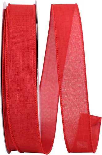 Miniatura 32 de Cinta Reliant Ribbon 92573W-031-09K para borde con alambre Everyday Linen Value, 1-1/2 pulgadas x 50 yardas, color negro