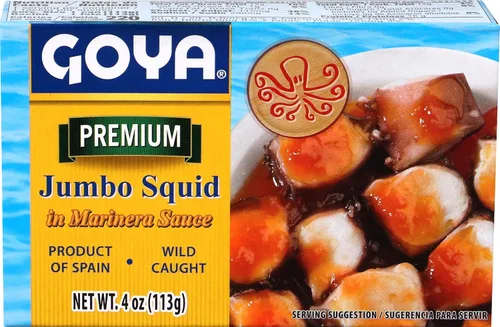 Miniatura 3 de Goya Foods Octopus Style - Piezas de calamar en salsa marinara, 4 onzas (paquete de 25)