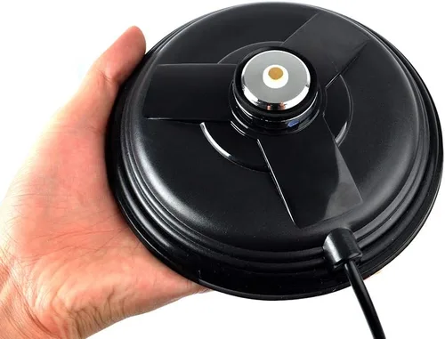 Miniatura 2 de UAYESOK Mini NMO soporte magnético base W/5M cable coaxial de baja pérdida para antenas móviles NMO