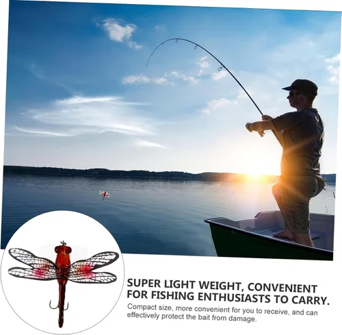 Miniatura 9 de VANZACK 3 unids Señuelo Libélula Pesca Anzuelos de Pesca Equipo Equipo de Pesca Bass Equipo de Pesca Bass Señuelos de Pesca Agua Salada Señuelos
