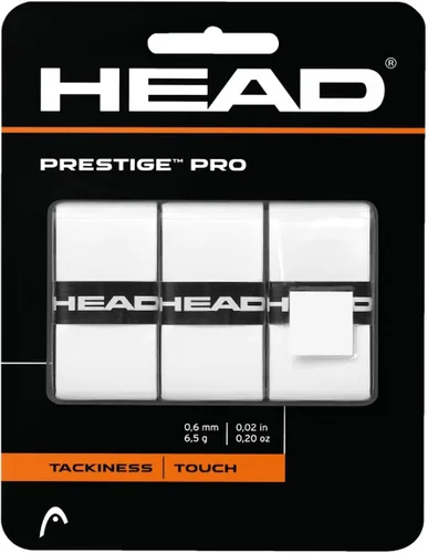 Head Prestige Pro Racquet Overgrip - Cinta de agarre para raqueta de tenis Blanco