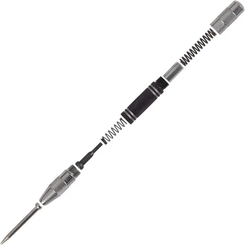 Miniatura 3 de Punzón central automático, paquete de 2, perforador central de 5 pulgadas con resorte, tensión ajustable, con 2 puntas de repuesto