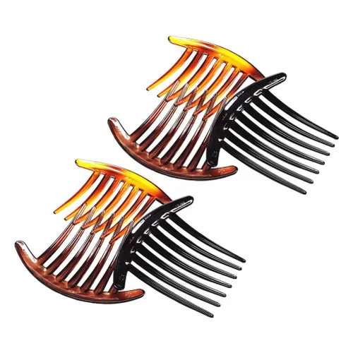 Miniatura 3 de Peine francés de 7 dientes, 3 pinzas de plástico para el cabello, peines laterales para el cabello, accesorio para el cabello para mujeres y niñas
