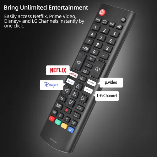 Miniatura 4 de Paquete de 2 para mando a distancia de LG Smart TV de reemplazo, compatible con todos los Smart TV LG LED/LCD/OLED/QNED/UHD (AKB76040302)