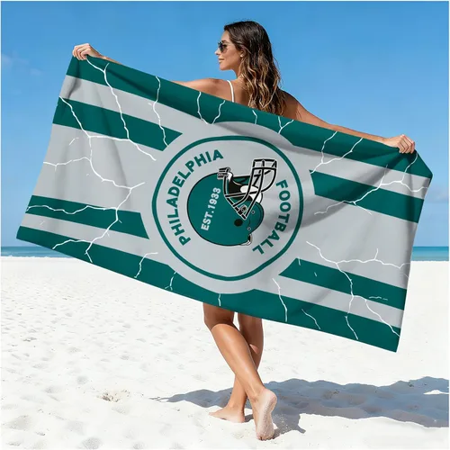Miniatura 28 de Football Fan Thin Lightweight Microfiber Beach Towel Las Vegas City Themed Large Absorbent Oversized Towels Men Women Stuff Raiders Team Dad Husband