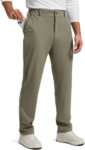 Soothfeel Pantalones de golf para hombre con 5 bolsillos, ajustados, elásticos, casuales, de viaje, pantalones de trabajo para hombre