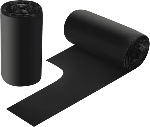 Bolsas de basura portátiles de 2 a 4 galones, 60 bolsas de basura pequeñas portátiles gruesas para oficina, cocina, dormitorio, bolsas de basura 60