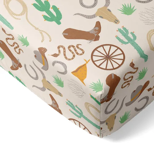 Miniatura 16 de Little Sleepies Sábanas de cuna para bebé, sábanas de cuna de viscosa muy suave de bambú para niños y niñas, sábana de cama para niños, sábana