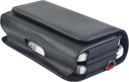 Miniatura 6 de Funda de cuero para 2 fundas para teléfono celular con clip para cinturón para iPhone 16pro Max, 16 Plus, 15Pro Max, 15Plus, 14Pro Max, 14Plus