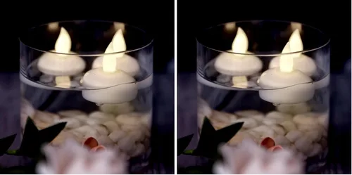 Miniatura 8 de AGPtek - lote de 10 luces ledes flotantes para té, impermeables, para decoración de bodas y fiestas, floral, vela sin llama, blanco/blanco cálido
