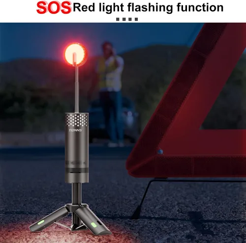 Miniatura 6 de Luces de Camping Recargables, Linterna de Camping Desmontable con Soporte, Lámpara de Campamento Telescópica Impermeable, Luz de Trabajo Magnética