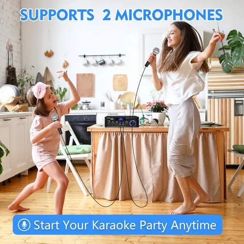 Miniatura 5 de Receptor 298Pro para altavoces, receptor Bluetooth 5.0 para estéreo doméstico, amplificador de potencia RMS 400Wx2, control de agudos de graves