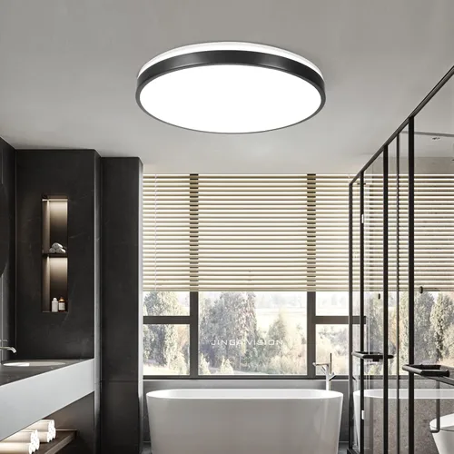 Miniatura 7 de Lámpara de techo LED de 24 W en negro, lámpara de montaje empotrado con altavoz Bluetooth y control remoto, luz RGB de cambio