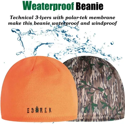 Miniatura 2 de Gorro de invierno resistente a la intemperie Gorro reversible impermeable y resistente al viento Sombrero de calavera para senderismo