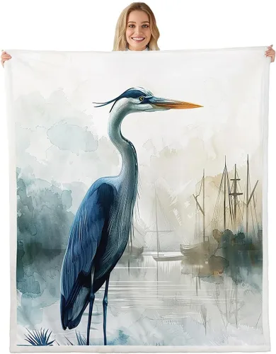 Miniatura 23 de Manfei Fish Throw Blanket Blue Camouflage American Flag Bed Blanket for Kids Boys Girls Room Decor, Fishing Theme Blanket for Couch Sofa, Soft and