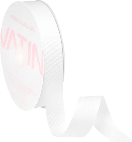 Miniatura 99 de Vatin - Rollo de cinta de grogrén, rollos de 25-50 yardas, perfecto para decoración de bodas, coronas, baby showers, envolturas de paquete de regalo