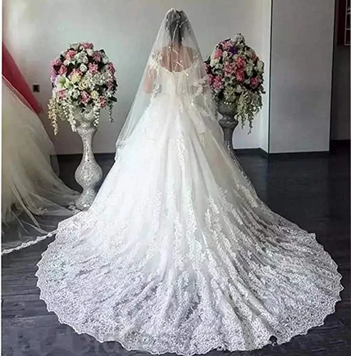 Miniatura 2 de Fanciest Vestidos de novia de encaje para mujer 2024 vestidos de baile blancos