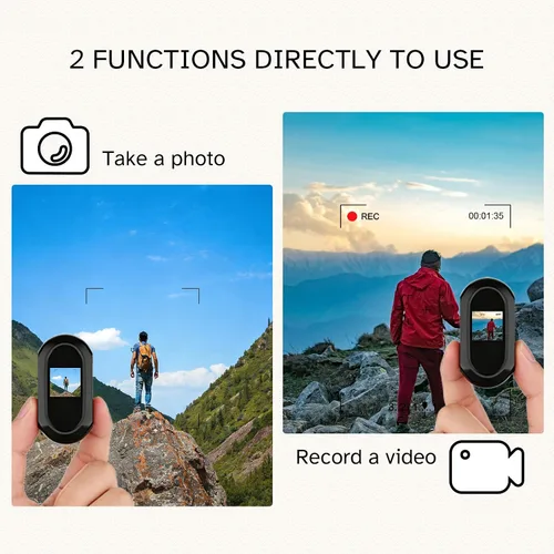 Miniatura 5 de Cámara corporal 2K, cámara de acción con pulgar POV con tarjeta de 32 GB, múltiples accesorios y aplicación para deportes, esquí, viajes