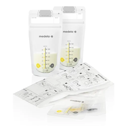 Miniatura 4 de Medela Juego de soluciones de almacenamiento de leche materna, suministros y recipientes de lactancia materna, organizador de leche materna, hecho