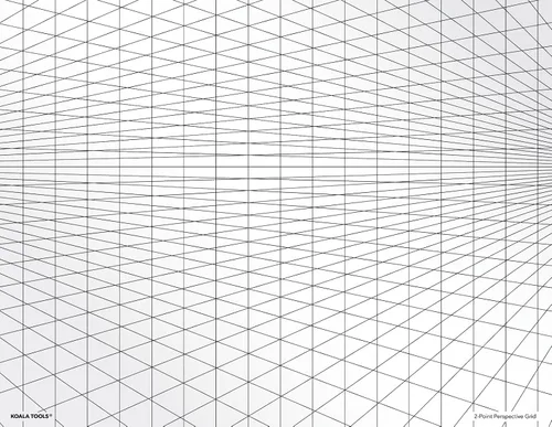 Miniatura 7 de Koala Tools Hojas de transparencia de cuadrícula perspectiva (paquete variado de 4) - 8.5 x 11 pulgadas Transparencias de proyector superior
