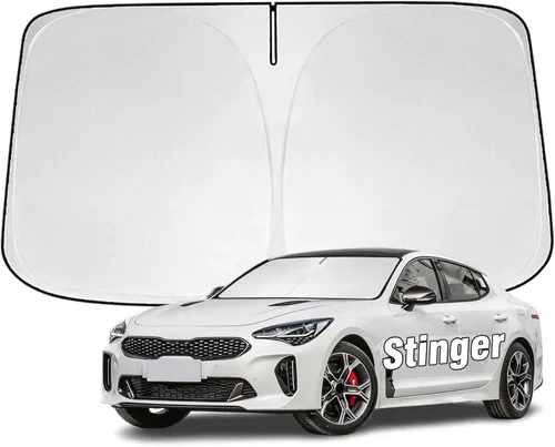Miniatura 41 de Parasol para parabrisas delantero compatible con Toyota Highlander 2020-2023 2024 2025, protector de visera solar bloquea los rayos UV, parasol