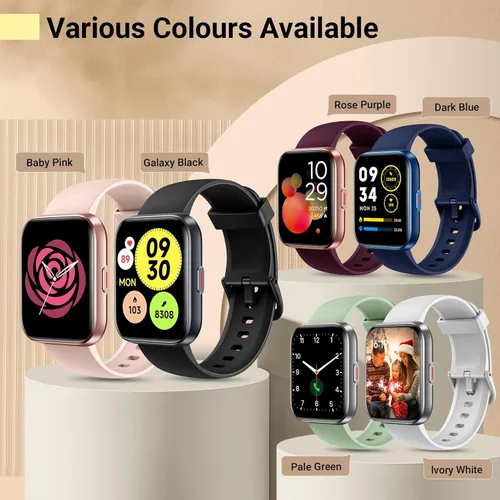 Miniatura 8 de Reloj inteligente para mujer para responder/hacer llamadas, 1.8 pulgadas, reloj con Alexa integrado, monitor de frecuencia cardíaca del sueño