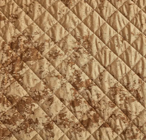 Miniatura 4 de Chezmoi Collection Lux - Juego de edredón de terciopelo dorado caramelo, tamaño King, 3 piezas, ropa de cama de terciopelo desgastado de felpa