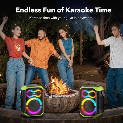 Miniatura 8 de Altavoces Bluetooth portátiles 80 W gran potente inalámbrico al aire libre fuerte estéreo sonido bajo profundo Boombox TWS altavoz de fiesta en casa