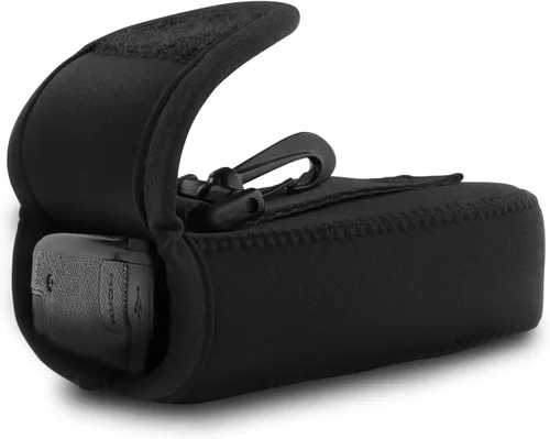 Miniatura 3 de MegaGear Nikon Coolpix W300, AW130, Ricoh WG-30W, WG-50 Funda de neopreno ultra ligera para cámara, con mosquetón, color negro, MG1276, piel
