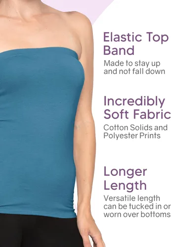Miniatura 4 de La elasticidad es comodidad - Camiseta entallada de algodón sin tirantes para mujer