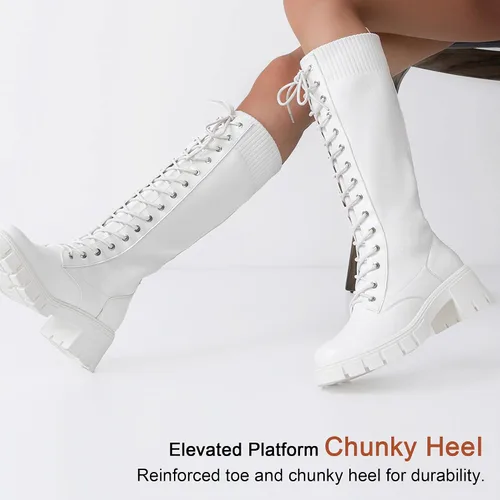Miniatura 8 de Vepose Botines con estilo de combate, a la moda, para mujer