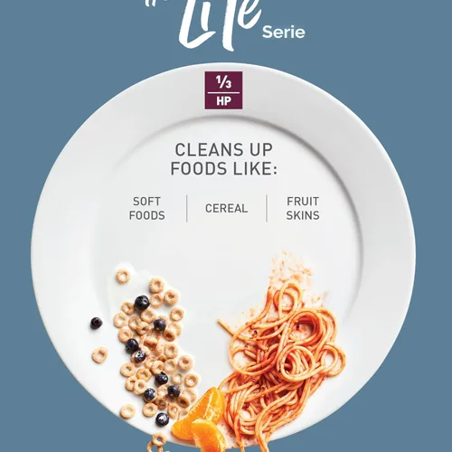 Miniatura 10 de Moen Lite Series PRO GXP33C - Triturador de basura compacto de alimentación continua para fregadero de cocina con cable de alimentación