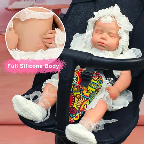 Miniatura 7 de OtardDolls Muñecas Bebé Reborn Realistas Recién Nacidas de 18 Pulgadas Reborn Cuerpo Completo de Silicona Suave Vida Real Lavables con Ropa