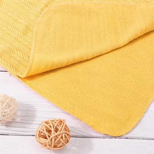 Miniatura 7 de DRESHOW BQUBO Manta de recepción para recién nacido, cálida para niñas con sombrero con lazo y diadema con lazo, regalo para baby shower 1 juego