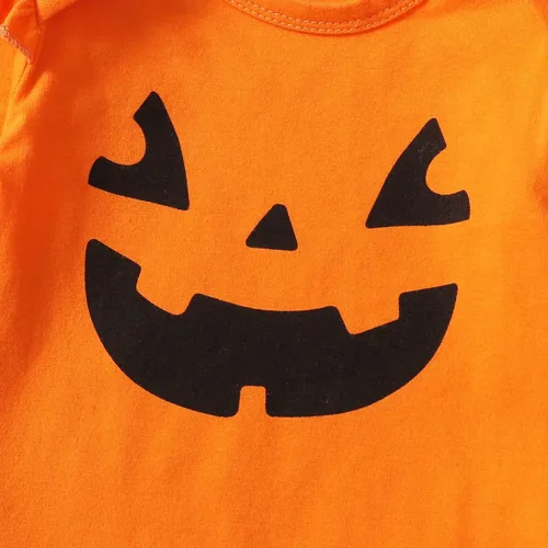 Miniatura 5 de Traje de Halloween para bebé niña con diadema de calabaza