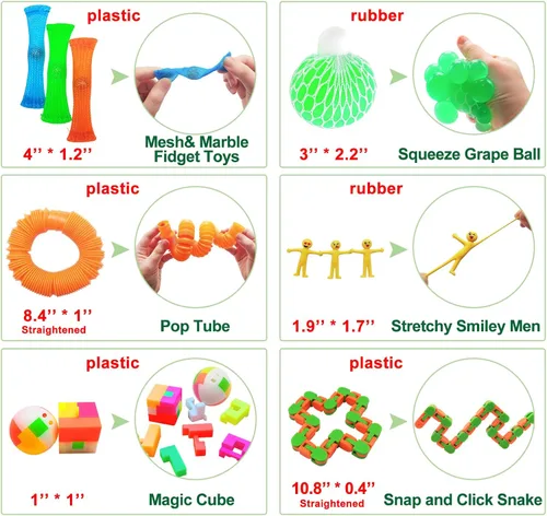 Miniatura 4 de Conjunto de Juguetes Fidget, 35 Pzs Juguete Sensorial para TDA, TOC, Niños Autistas, Adultos, Ansiedad Autismo para Alivio del Estrés y Anti