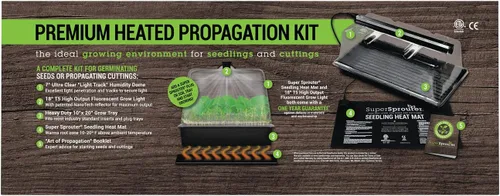 Miniatura 2 de Super Sprouter estación de propagación con bóveda de 7 pulgadas, Premium Propagation Kit con luz T5