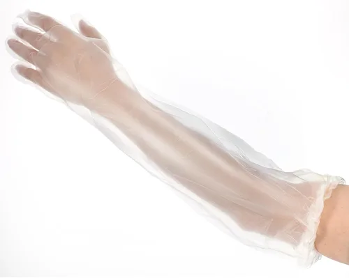Miniatura 8 de Gjinxi - Guantes de limpieza desechables largos, guante desechable impermeable de 21 pulgadas de longitud hasta el codo, guantes de limpieza ligeros