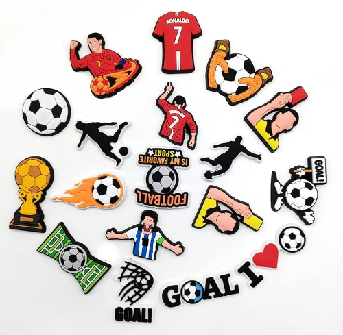 Miniatura 2 de DASDINGO Dijes de zapatos de dibujos animados para decoración de zapatos, regalo de PVC, pulsera de bricolaje, mochila de fiesta, Acrílico, vidrio