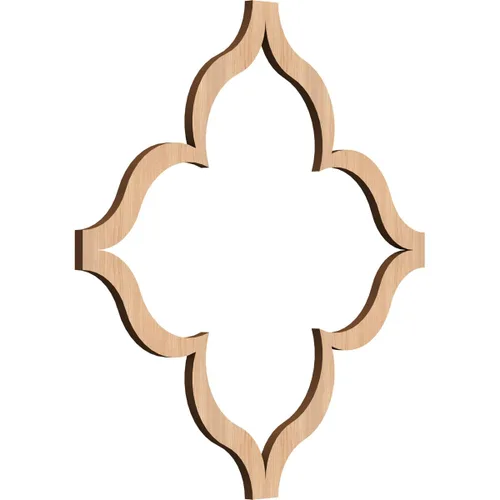 Miniatura 12 de May Paneles decorativos de pared de madera con calado, pequeños, 11 3/8 pulgadas de ancho x 11 3/8 pulgadas de alto x 1/4 pulgadas de alto, roble