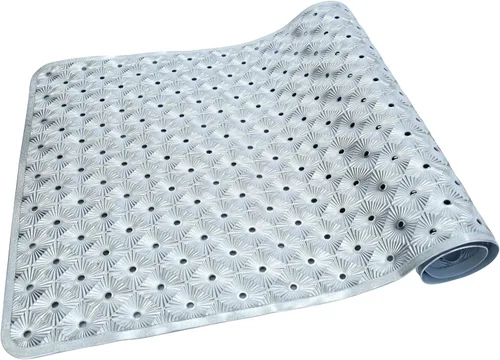 Miniatura 10 de Tapete antideslizante para bañera con ventosas de 15 x 27 pulgadas, tapete de ducha antideslizante para niños, niños pequeños y personas mayores
