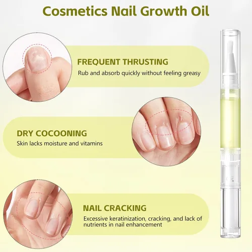 Miniatura 5 de Nailz - Bolígrafo de crecimiento de uñas radiante, bolígrafo de aceite de crecimiento de uñas radiante, aceite de cutícula para uñas, fortalecedor
