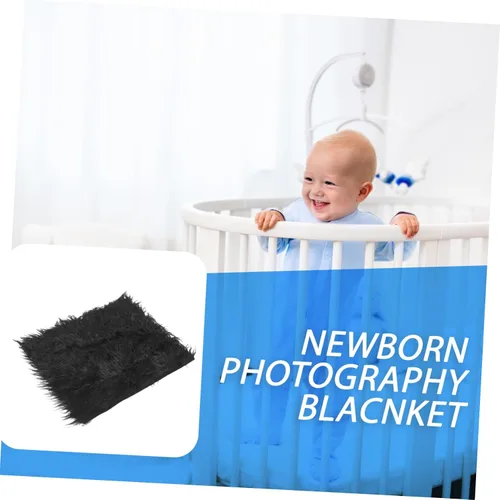 Miniatura 4 de Toyvian Trajes de piel sintética para niña recién nacida, accesorios para sesión de fotos de bebé, manta para niños recién nacidos, mantas